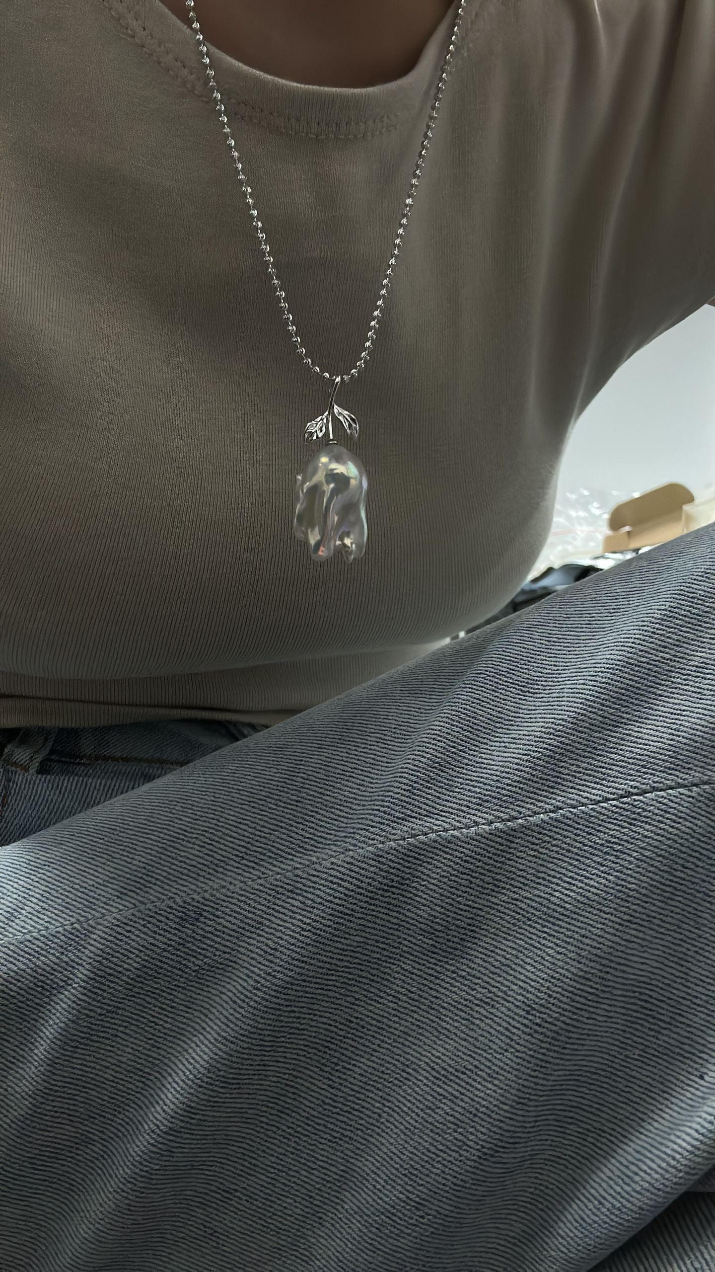 Apple Pearl Pendant